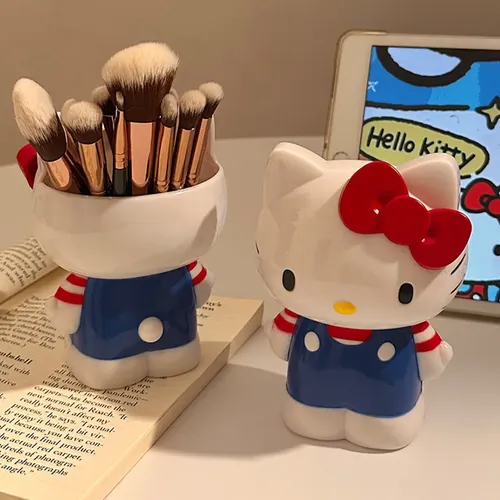 Soporte Lindo De Los Efectos De Escritorio Del Tenedor De Makeupbrushstoragebucket