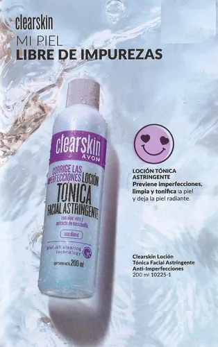 Avon Clearskin Locion Tonica Astringente Anti Imperfecciones