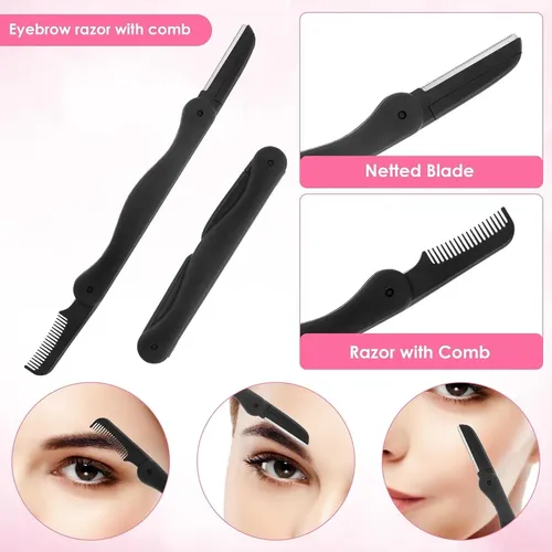 Set De Cuidado De Cejas 5 En 1 Qulkws – Tijeras, Pinzas