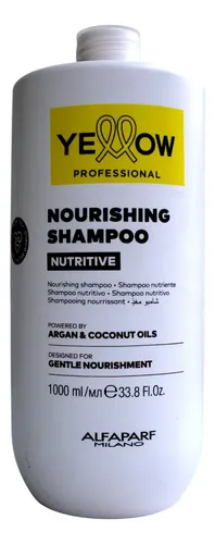 Shampoo Yellow Nutritive Argan y Coco para Cabello Seco y Dañado 1 L