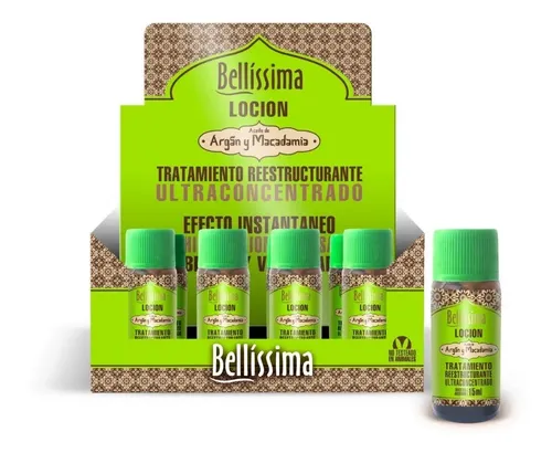 Ampollas Capilares Argan Macadamia Locion Bellisima X 12 Un