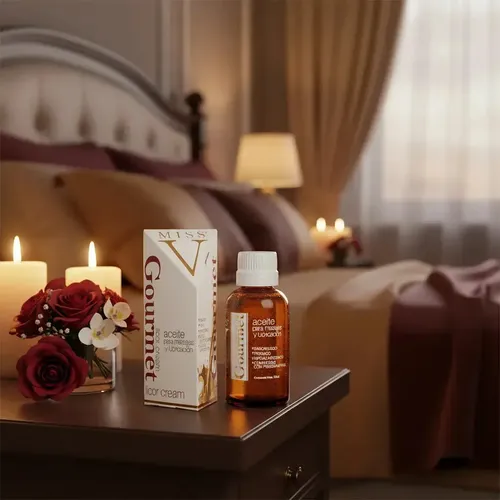Pack Aceite Lubricante Corporal Miss V con Sabor Licor Cream para Masajes Íntimos
