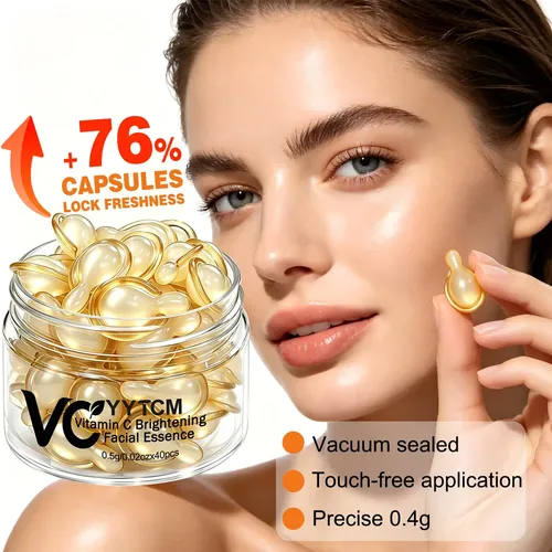 Yytcm Sérum Facial Vitamina C 0.5g X 40 Cápsulas Todo Tipo De Piel Día/noche