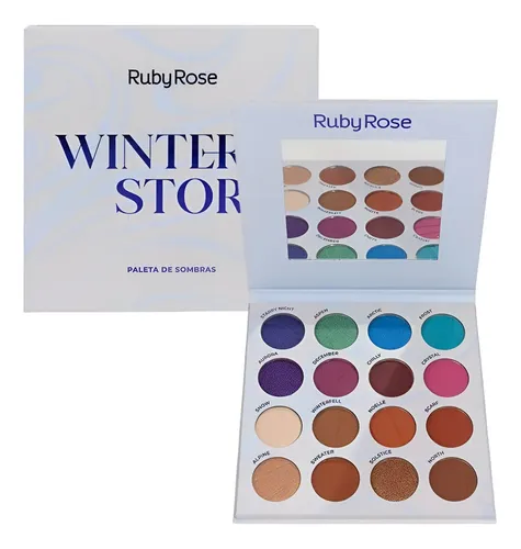 Paleta De 16 Sombras Para Ojos Ruby Rose Winter Storm
