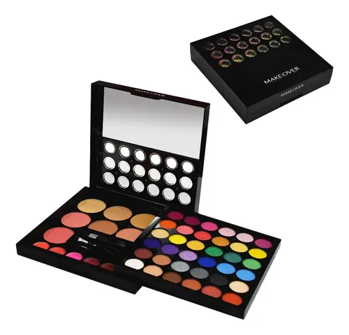 Kit Maquillaje Makeover Jes-237 Sombras Rubor Labios 53 Piezas
