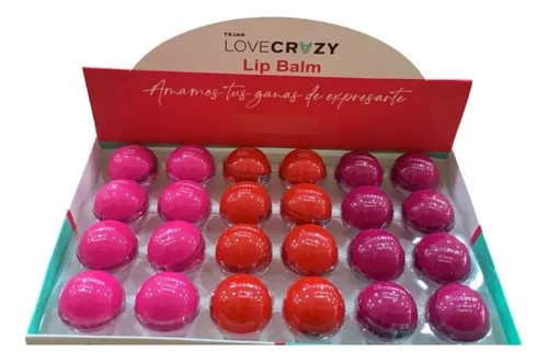 Balsamo Brilló Labial Lip Balm Tejar Lovecrazy Caja X24uni