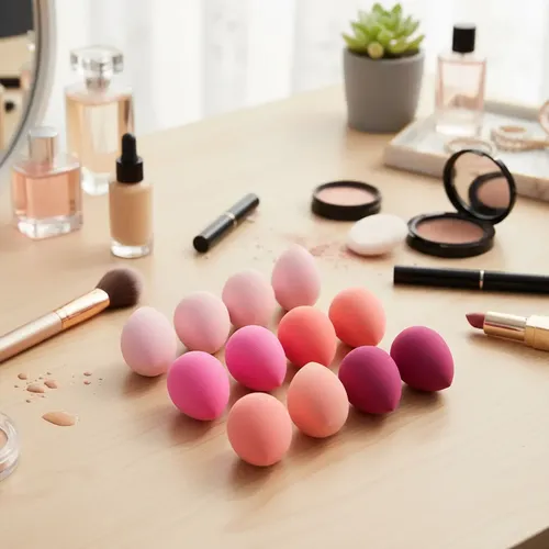Ad Kit 12 Esponjas De Maquillaje Biseladas Base Make Up Multicolor Median