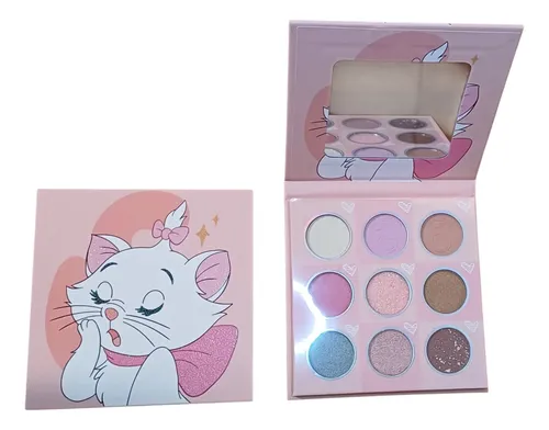 Paleta De Sombras 9 Colores Diseño Gatita Marie Aristogatos