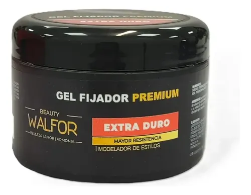 Gel Fijador Premium Walfor Extra Duro X250g Resistencia