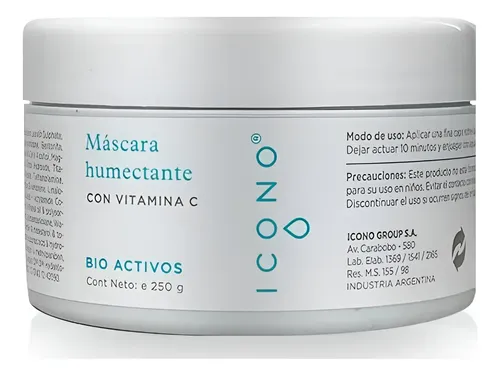 Mascara Humectante Con Vitamina C X 250 Grs Icono