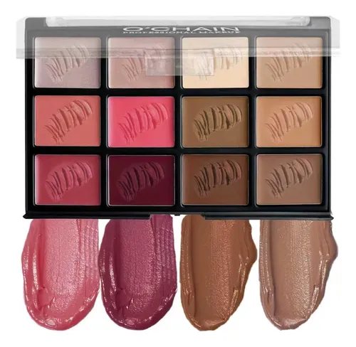 Paleta Multifuncional O’chain 12 Colores Crema