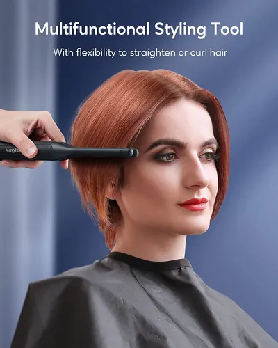 Panchita Pequeña De 3/10 Pulgadas Para Cabello Corto Negro Grafito.