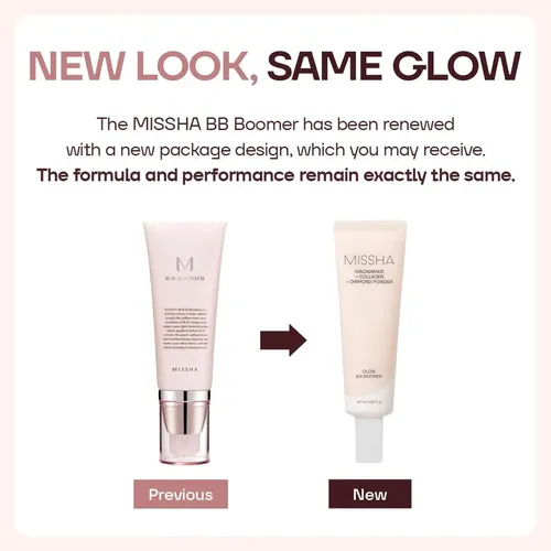 Prebase Facial Missha M Bb Boomer Dewy Glow, 1.35 Oz Crema Crema