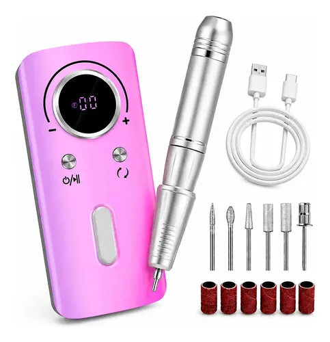 Torno Pulidor Uñas Profesional 45000 Rpm Portátil Manicura