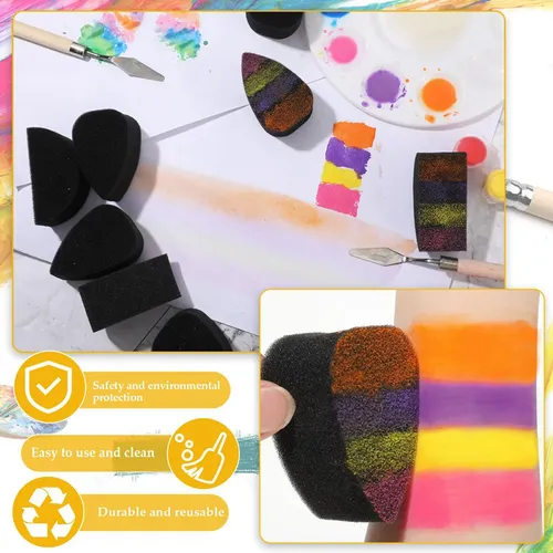 Esponjas De Pintura Facial Esponjas Negras De Alta Densidad