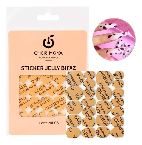 Sticker Adhesivo Pegamento Para Tips Uñas Postizas Cherimoya