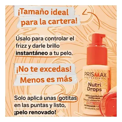 Prismax Kit You Glow Protector Térmico + Serum Nutri Drops