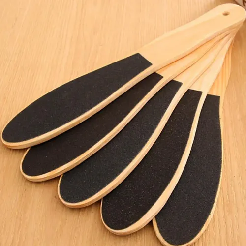 12 Limas De Madera Doble Cara Para Pedicura