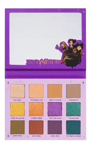Paleta 12 Sombras ColourPop Hocus Pocus 2 Witching Hour Dorado Oscuro
