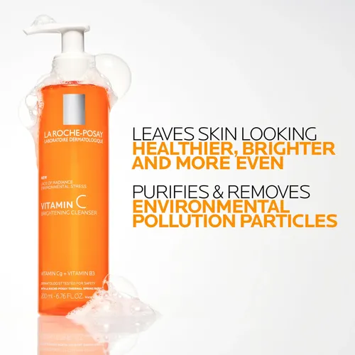Limpiador Facial Con Vitamina C La Roche-posay, 200 Ml Todo Tipo De Piel Día/noche