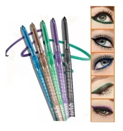 Delineador Retractil Ojos Negro, Marrón, Violeta, Azul Avon
