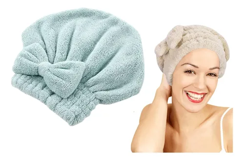 Toalla Turbante Pelo Anti Frizz Secado Rápido Microfibra