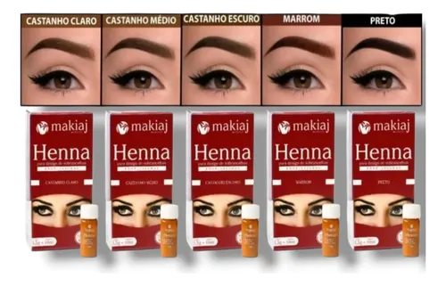 Kit De Henna Makiaj Profesional Para Cejas Pigmento