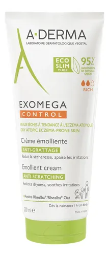 Crema para cuerpo A-Derma Exomega Control Crema Emoliente en tubo 200mL