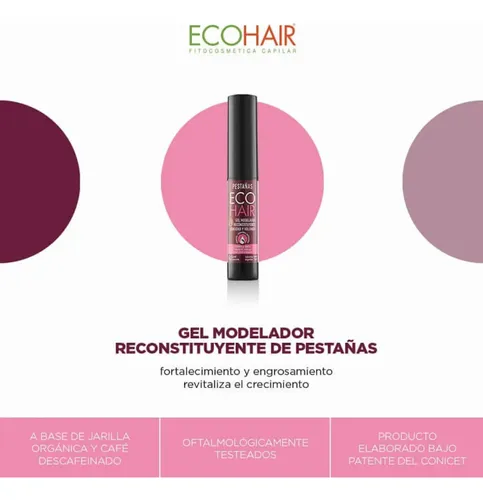 Ecohair Gel Modelador Reconstituyente De Pestañas X 5ml