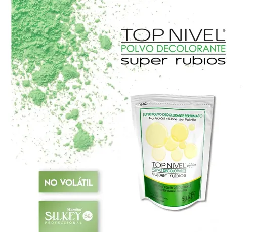 Silkey Top Nivel Polvo Decolorante Premium Super Rubios 500g