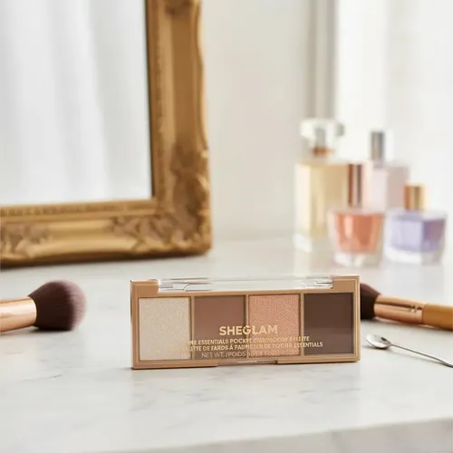 Paleta de Sombras para Ojos Sheglam The Essentials, Tono Confident con 4 Tonos Brillantes