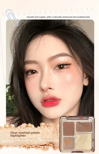 Mzpaleta De Contornos De Cuatro Colores Highlight Contour Al