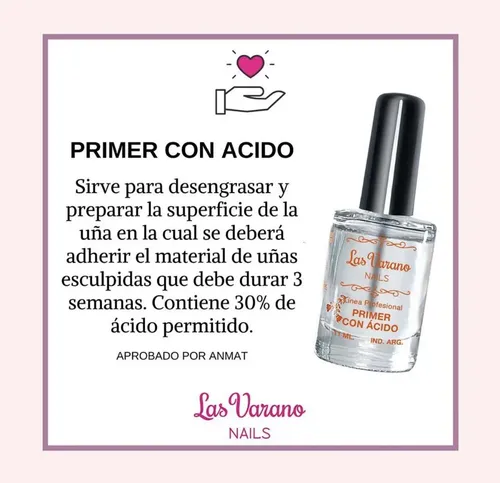 Kit De 1 Superbond Y 1 Primer Con Acido X 11 Ml Uñas Esculpi