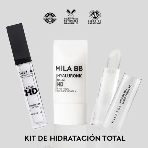 Kit De Maquillaje Hidratación Total Mila Marzi Profesional