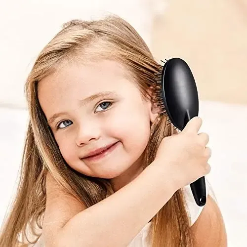 Juego De 12 Piezas De Peines Y Cepillos Para El Cabello Negro.