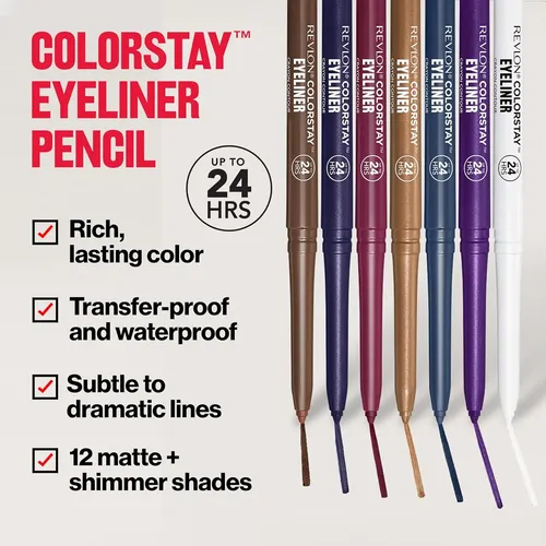 Revlon Colorstay Lápiz Delineador Waterproof 2 Unidades