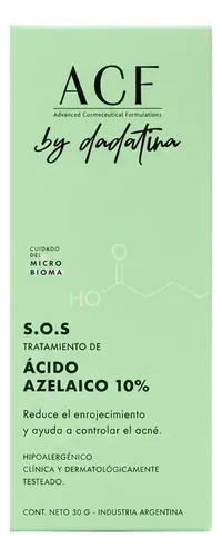Acf By Dadatina Sos Acido Azelaico 10% Control Acne 30gr