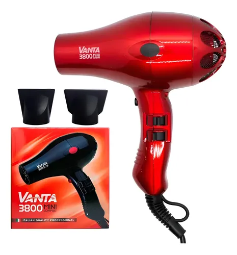 Vanta Secador De Pelo 3800 Mini Compact Profesional Rojo