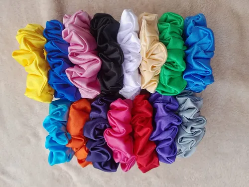 50 Scrunchies Gomitas Para El Cabello Accesorios