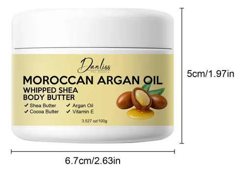 Manteca Corporal Danliss Con Aceite De Argán Y Karité Shea Butter