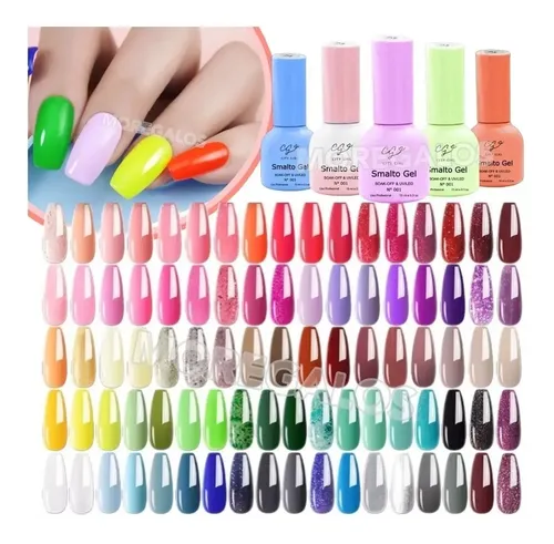 Esmaltes Semipermanentes City Girl Soak Off Uv/led Colores