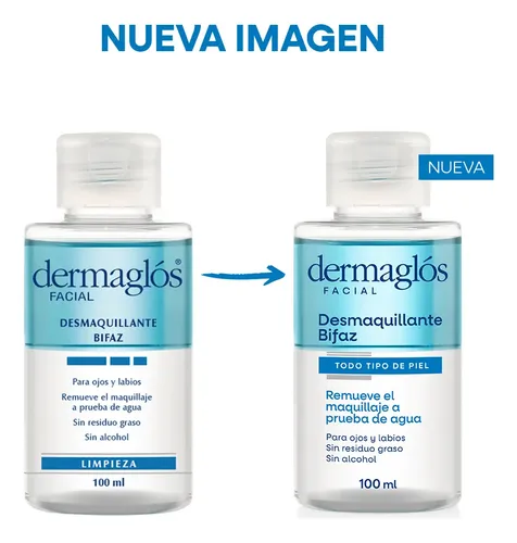 Dermaglós Facial Desmaquillante Bifaz De Ojos 100ml