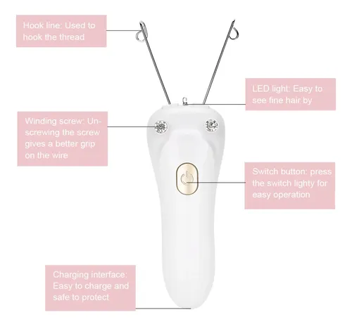 Hj, Depiladora Eléctrica De Belleza For Mujer, Removedor .
