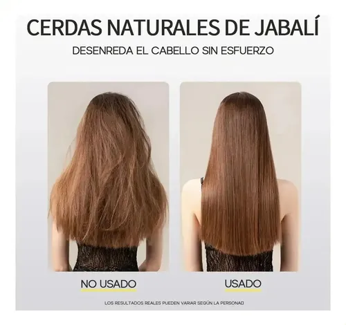 Cepillo De Cerdas For Volumen Y Alisado Del Cabello W. .-
