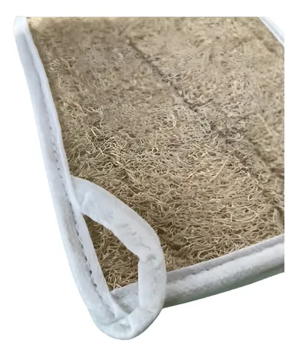 Manopla De Baño Exfoliante Vegetal Natural X 2 Unidades