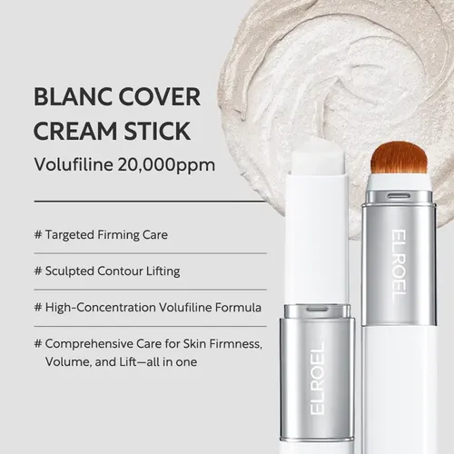 ELROEL Crema en barra de cobertura blanca ligera