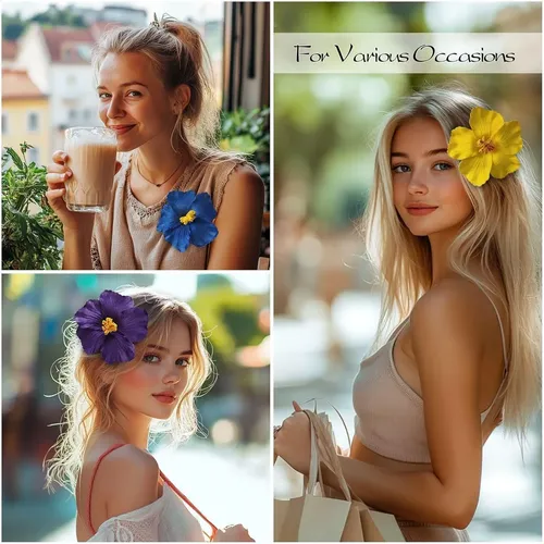 9 Piezas Para Cabello Peinado Y Cabello Hawaiano En Forma De