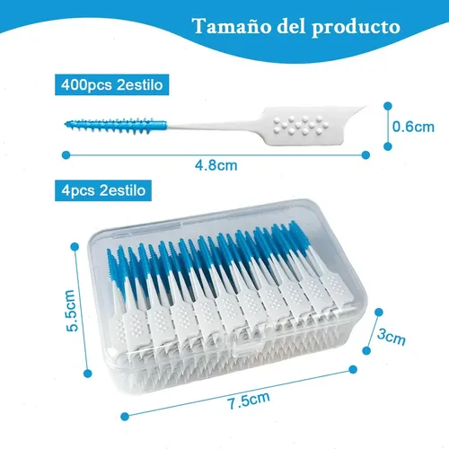 Xiaoyii 400 Mini Cepillos Hilo Dental Silicona Xiaoyii
