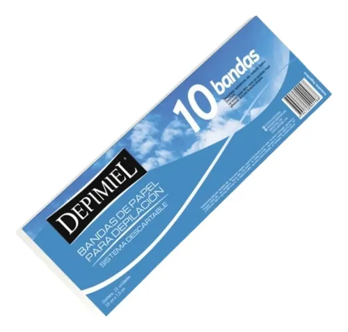 Depimiel Bandas De Papel Para Retirar Cera X 10 Unidades