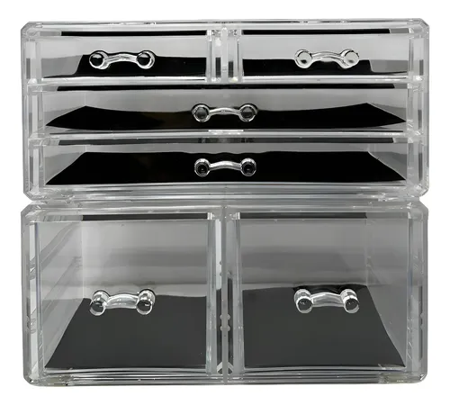 Organizadores Acrílicos Maquillajes Esmaltes Cajones Set X2